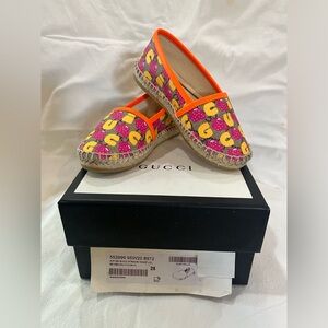 ✨Gucci GG Supreme Espadrille kids🍓🍓